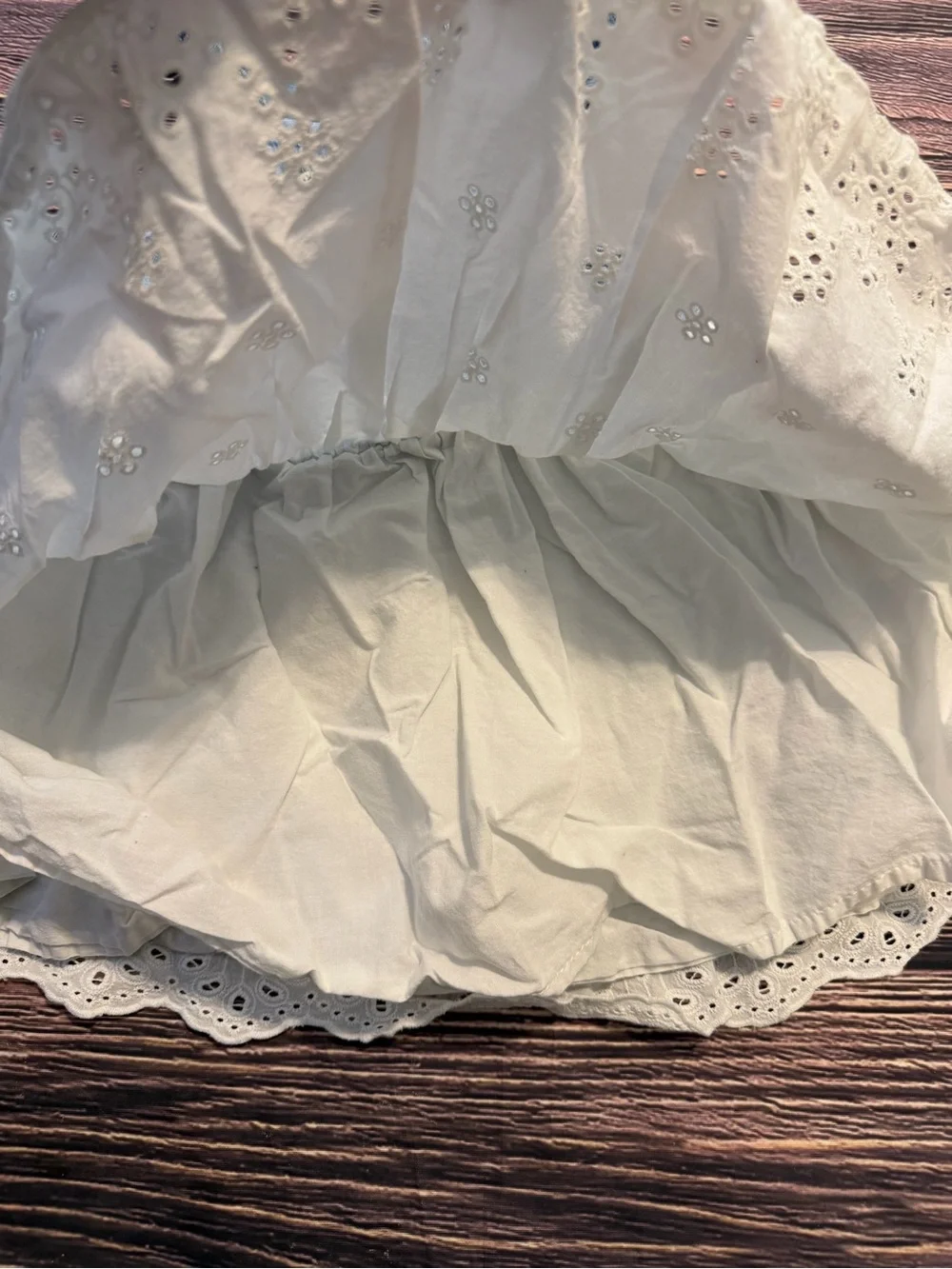 Girls Denim Eyelet Dress Size 4T